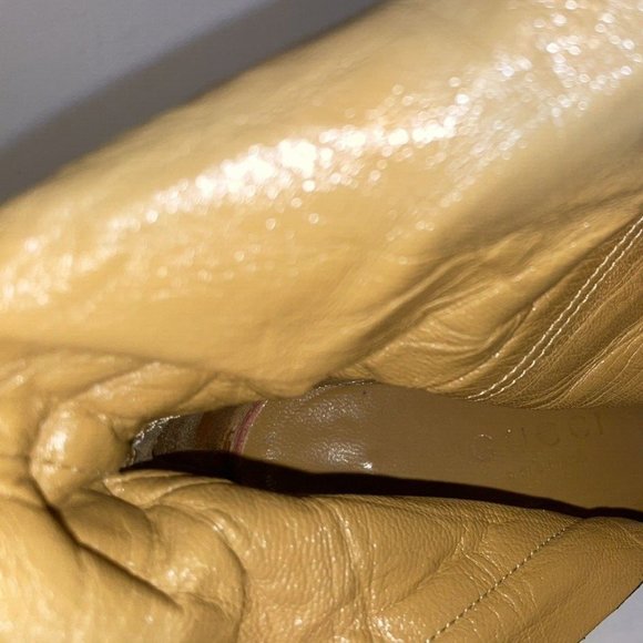 GUCCI~ZIP UP~TALL CALF LEATHER~WHIP STITCH~BOOTS - Picture 7 of 16